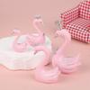 1 Pair Resin Swan Statue Figurines Swan Cake Topper Sculpture Cake Dashboard Baking Wedding Birthday Cake Decorating Supplies