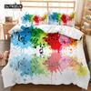 Music Series Comforter Cover Collection Rainbow Music Notes Tie Dye Sleep Bedding Collection Musical Party Double Size Queen Dimension King Size Size
