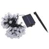 LED Solar String Lights 12M Ball Style Outdoor Rainproof Solar Powered with Remote Control 100 Lights 8 Lighting Modes