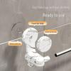 Non-Drill Suction Cup Towel Rack: Extendable Bathroom Storage Shelf & Organizer