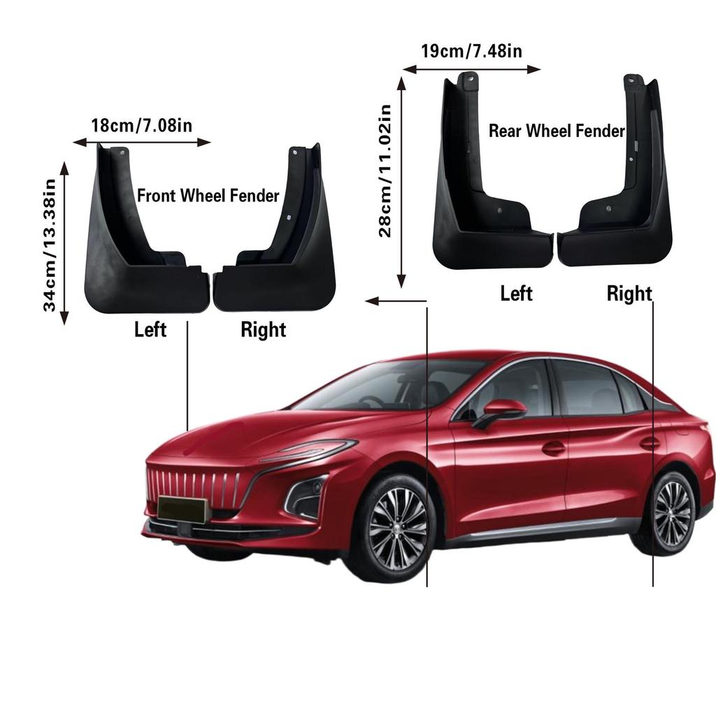 2021 Hong Qi E-QM5 Mudguard Car Tire Modification