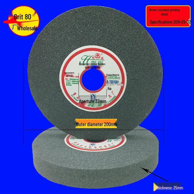 Multi-Material Grinding Wheel: White Corundum, Brown Corundum, Green Silicon Carbide - Perfect for Bench Grinders and Knife Sharpeners