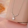 S925 Sterling Silver Galax Moissanit Halsband med Zirkonkedja - Damens En Karat Glittrande Hänge, Perfekt Julklapp