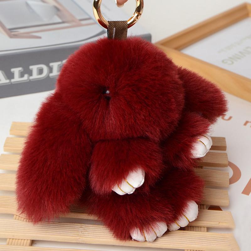 14CM Coniglio Peluche Carino e Soffice Pompon di Peluche Coniglietto su Borsa Portachiavi per Auto Gioiello Femminile Bambole per Feste Fascino per Borsa Regalo Ragazze