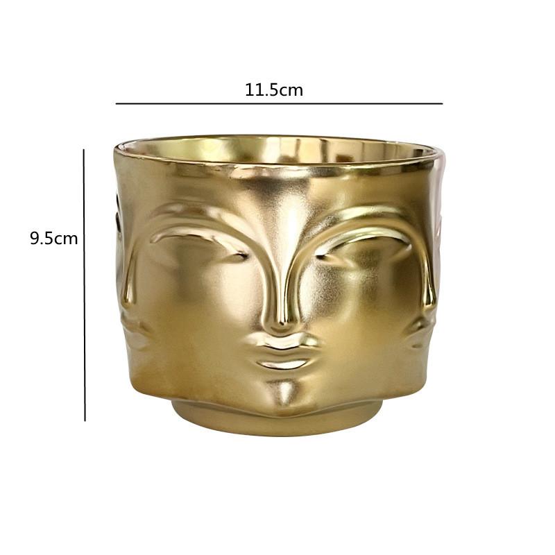 

Nordic Style Ceramic Flower Vase Living Room Decoration Vases Abstract Art Human Face Flower Arrangement Home Decor Accessories
