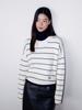 Aenhacheu Stripe Round Knit Ivory
