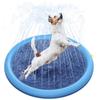 Piscina de Verão para Animais de Estimação Inflável Almofada de Sprinkler de Água Brinquedo de Fonte Interativa ao Ar Livre para Cães