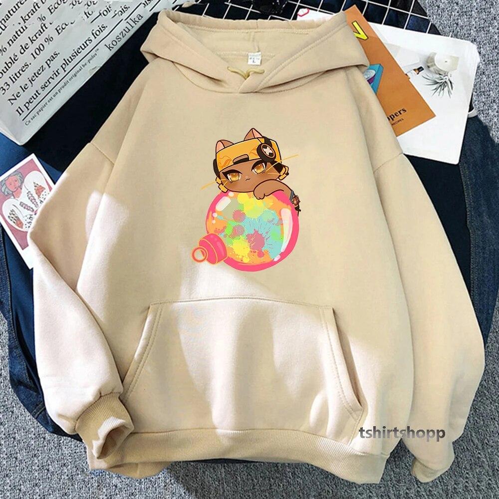 

Cute Raze Hoodies Spring/Autumn Clothes Women Aesthetic Hoodie Anime Valorant Unisex Sweatshirt Harajuku Sudaderas Kawaii Clothing Unisex