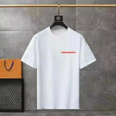 Sommer 2025 Herren- und Damen-T-Shirts mit luxuriösen dreieckigen Mustern und lockeren kurzärmeligen Baumwoll-Sporttops