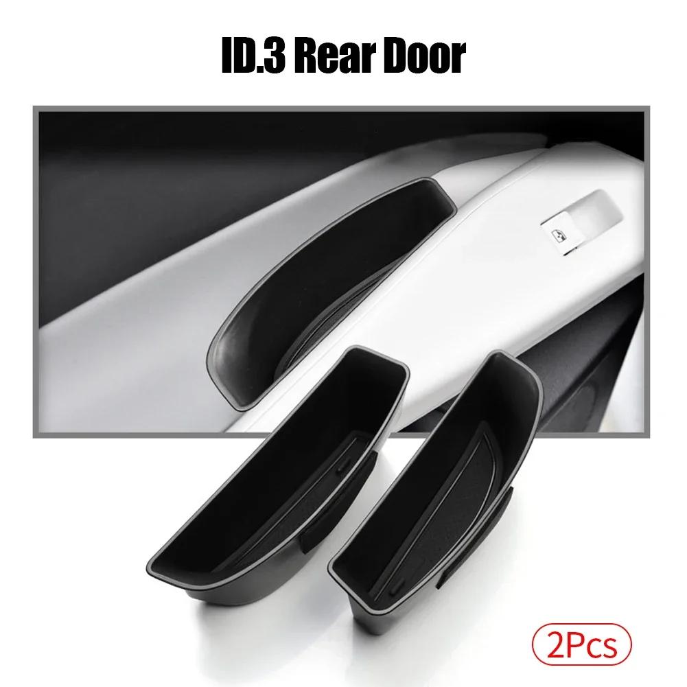 2PCS Car Door Handle Storage Box For Volkswagen ID.4X ID.4 CROZZ 2025+ Door Armrest Holder Tray Organizer Car Accessories