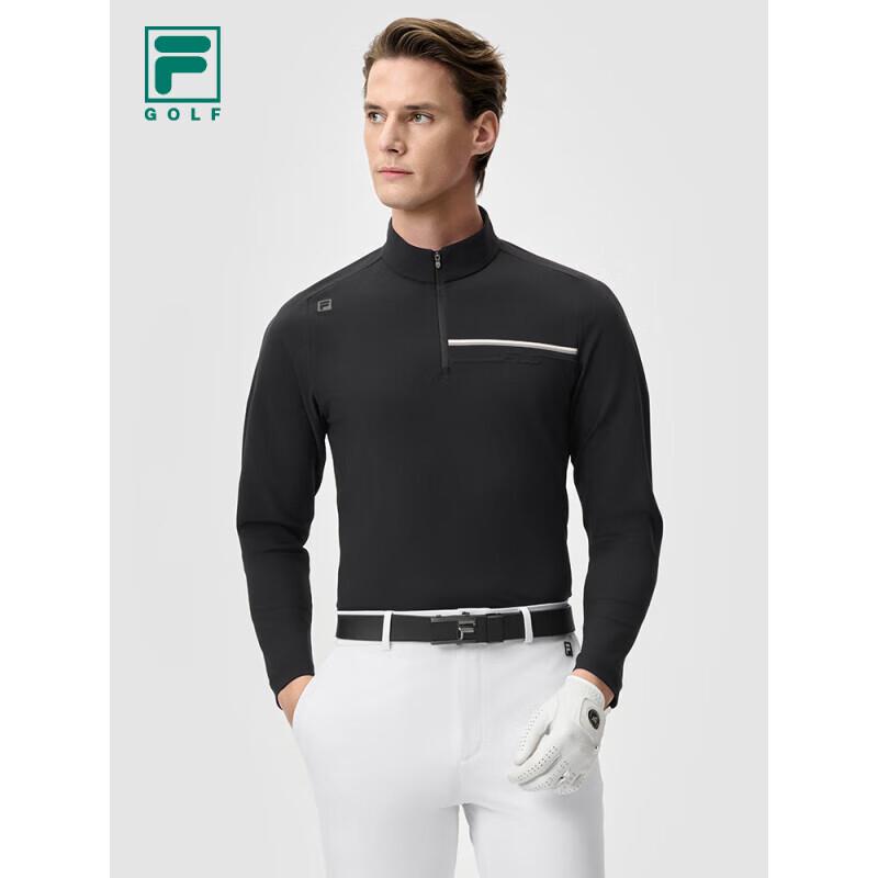 

FILA Men s Knit Half-Zip Long Sleeve Golf Shirt XXL