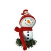 Wooden Wall Hanging Ornament Cartoon Christmas Tree Pendant Christmas Snowman Doll  Home