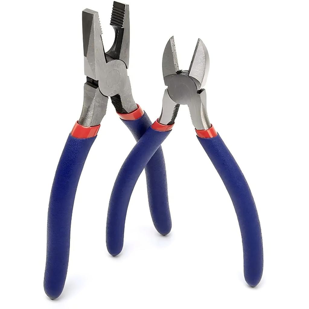 7-Piece Multi-Functional Hand Pliers Set - Slip Joint, Long Nose, Angled Groove & Mini Long Nose Pliers for Versatile Repairs