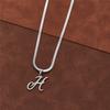 Dainty Initial Necklace Silver 26 Letters Snake Chain Necklaces for Women Girls Jewelry Choker Birthday Gifts