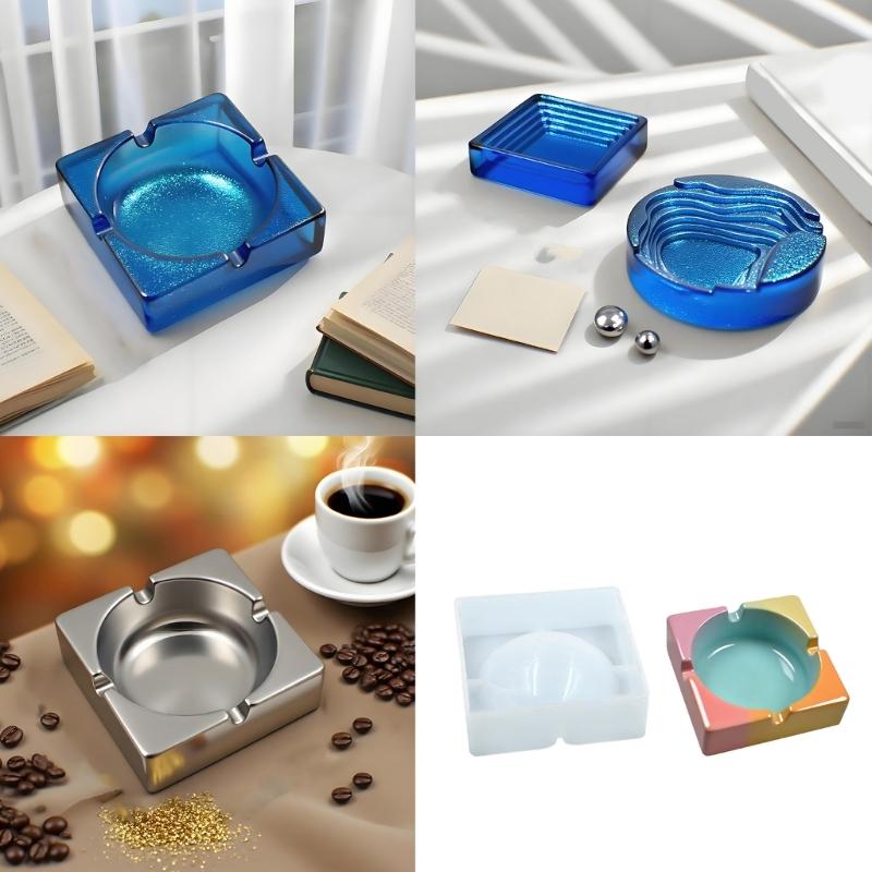 High Temperature Resistant Silicone Tray Casting Mold 60 100g Portable Plaster Craft Tool