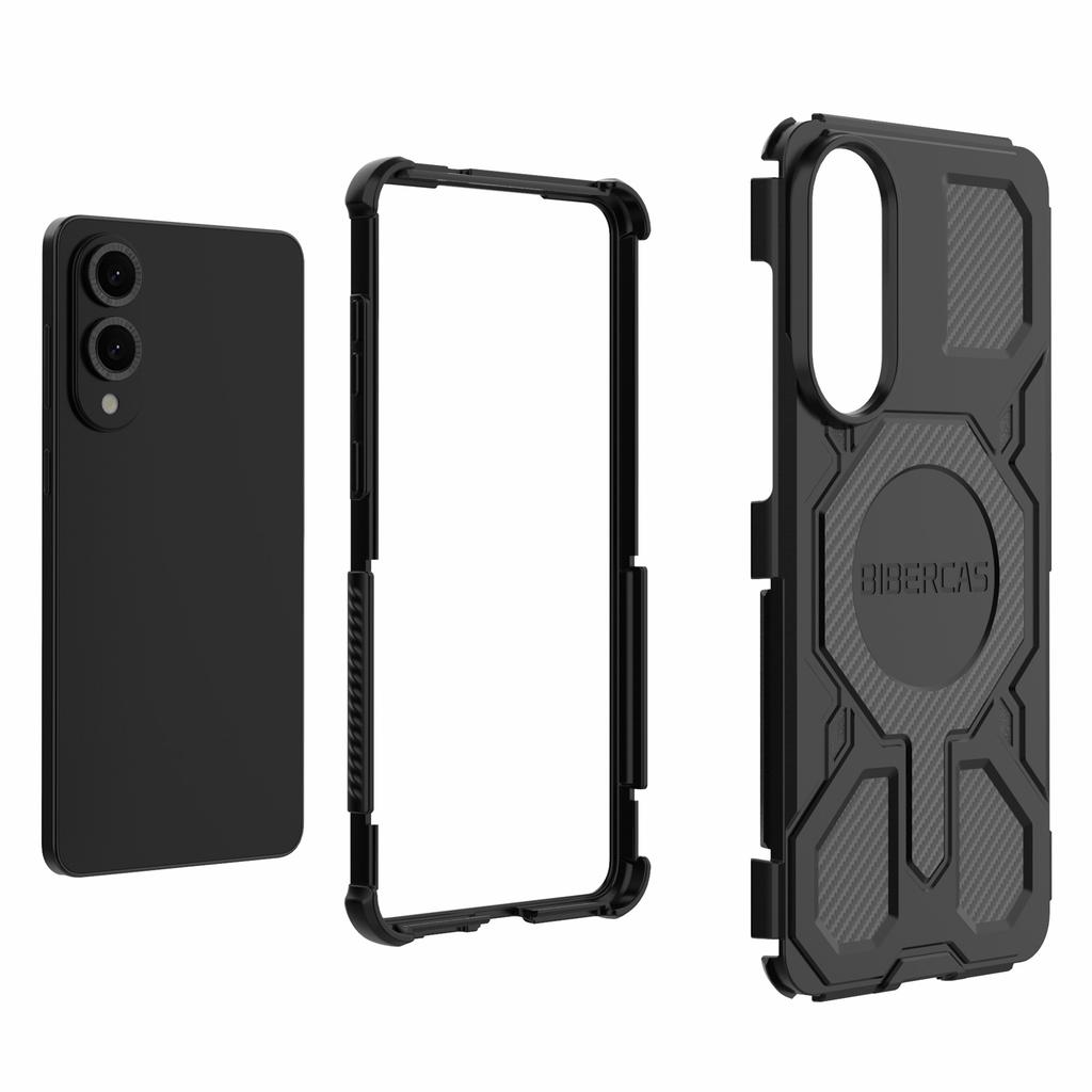 BIBERCAS J-16 Series For Samsung Galaxy S25 Edge Case Compatible with MagSafe Anti Drop TPU+PC Phone Cover