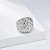 New Arrival Stainless Steel Golden Honeycomb Pattern Ring for Women
