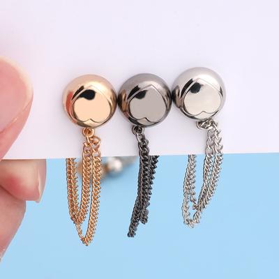 1PC Edge Alloy Fixed Buckle Waist Buckle T-shirt Buckle Magnetic Chain Buckle Clothing Accessories
