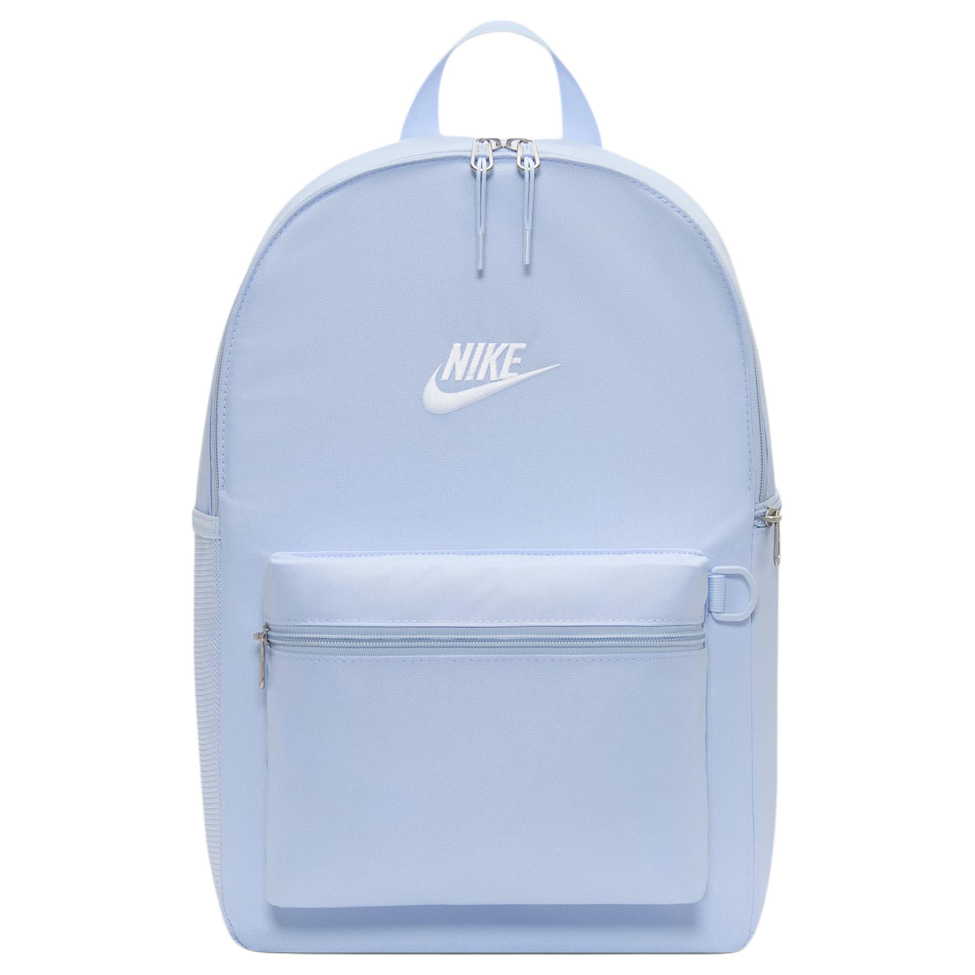Nike Heritage Embroidered Logo Versatile Fabric Backpack Unisex Backpack Blue IB4343-407 Blue