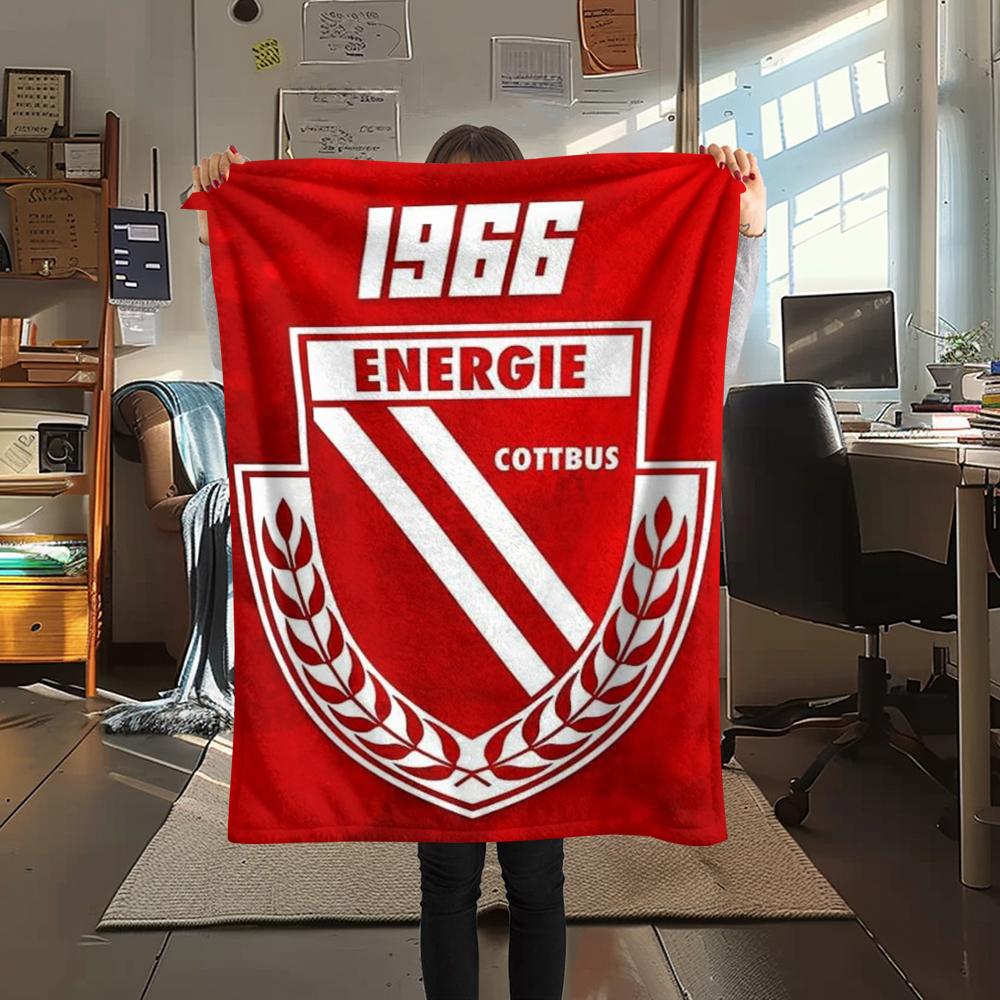 1 Stück Energie Cottbus Aufdruck Flanelldecke, Hohe Qualität, Bequem für Alle Jahreszeiten, Heimdekoration, Wärme und Komfort, Perfekt für Weihnachtsgeschenke38