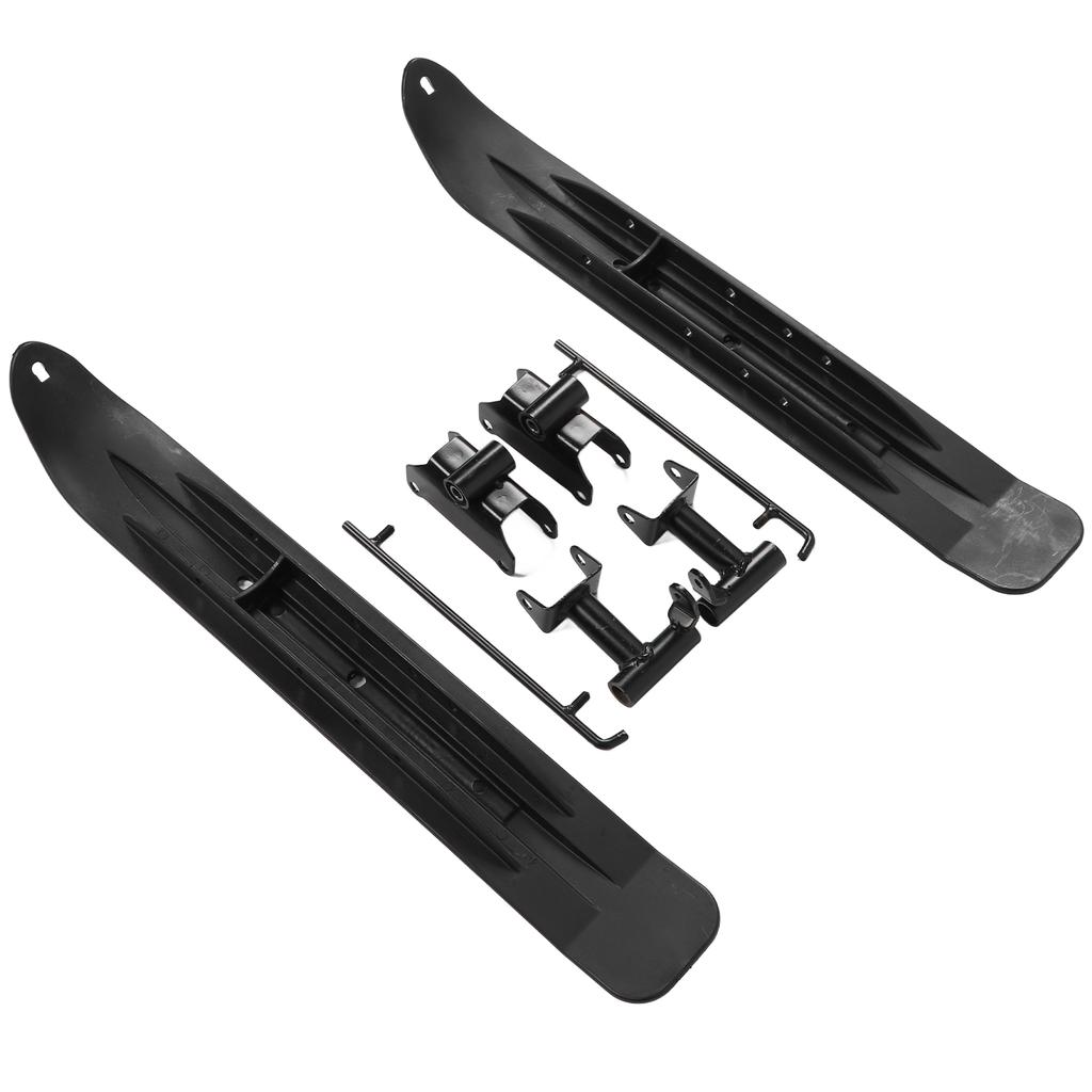 1 Pair Snow Bike Sledge Sled Anti Slip Enhanced Grip Snow Racer Skid for Quad Bike ATV Go Kart UTV Four Wheel