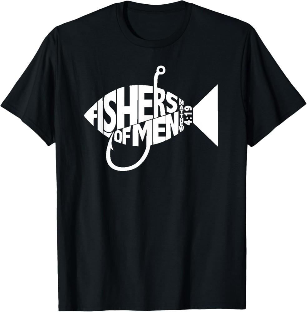Matching Church Christian Group Bible Verse Fishers of Men T-Shirt Unisex T-Shirt S