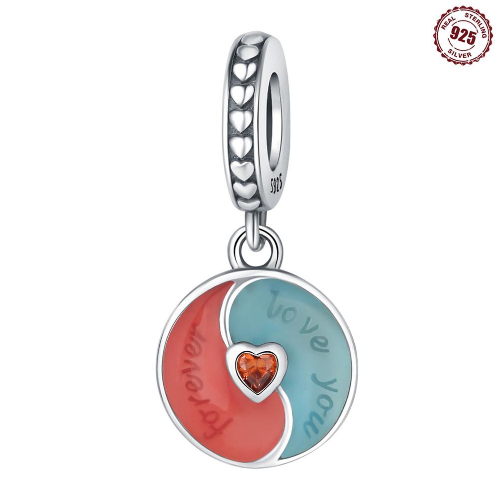 

Bead Components Copper Metal Charm Bead Components Authentic Original Love Circular Pendant Bead Component Bead Components Compatible With Bracelet