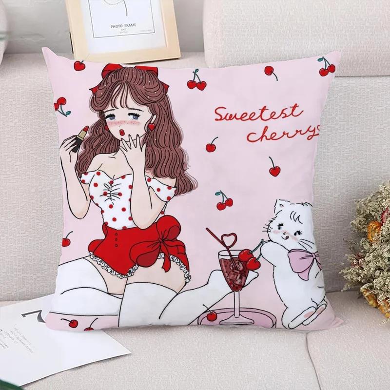Decorative Cushions for Sofa Mikko Illustrations Cushion Covers Couple Pillow Pillowcases  Car Decoration Fall Decor Cover