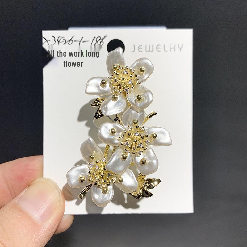 Bo Xin Yun High-End Exquisite Peach Blossom Brooch - Light Luxury Flower Accessory