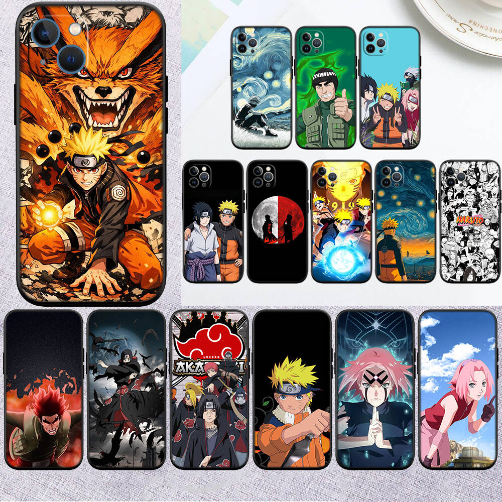 MH12 Anime Naruto Phone Shell for Samsung S20 S21 S22 S23 S24 FE Ultra Plus Lite S21S A55 A07 A17 F06 F16 M06 M16 M56 A36 A37 A57