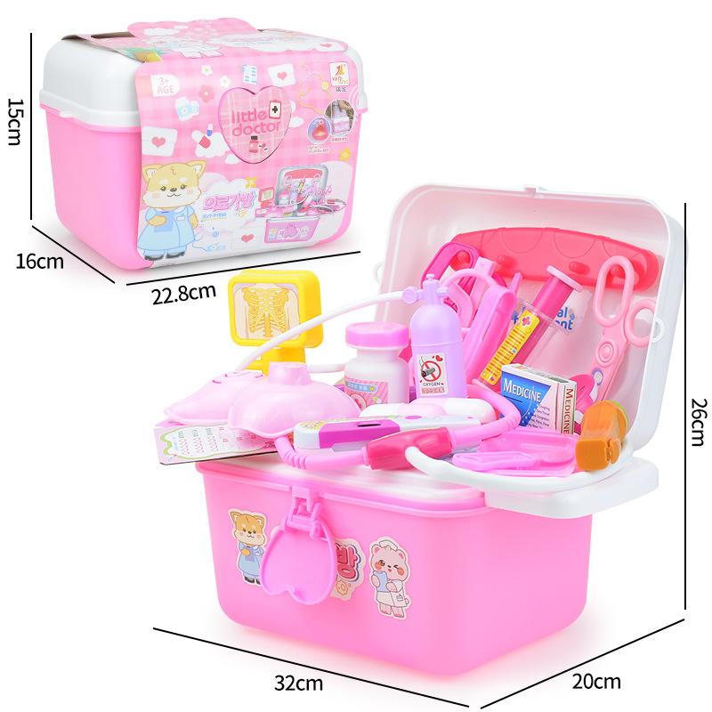 Simulated Sound And Light Stethoscope, Medical Equipment, Suitcase Set, Children'S Play House, Little Doctor Role-Playing Toy