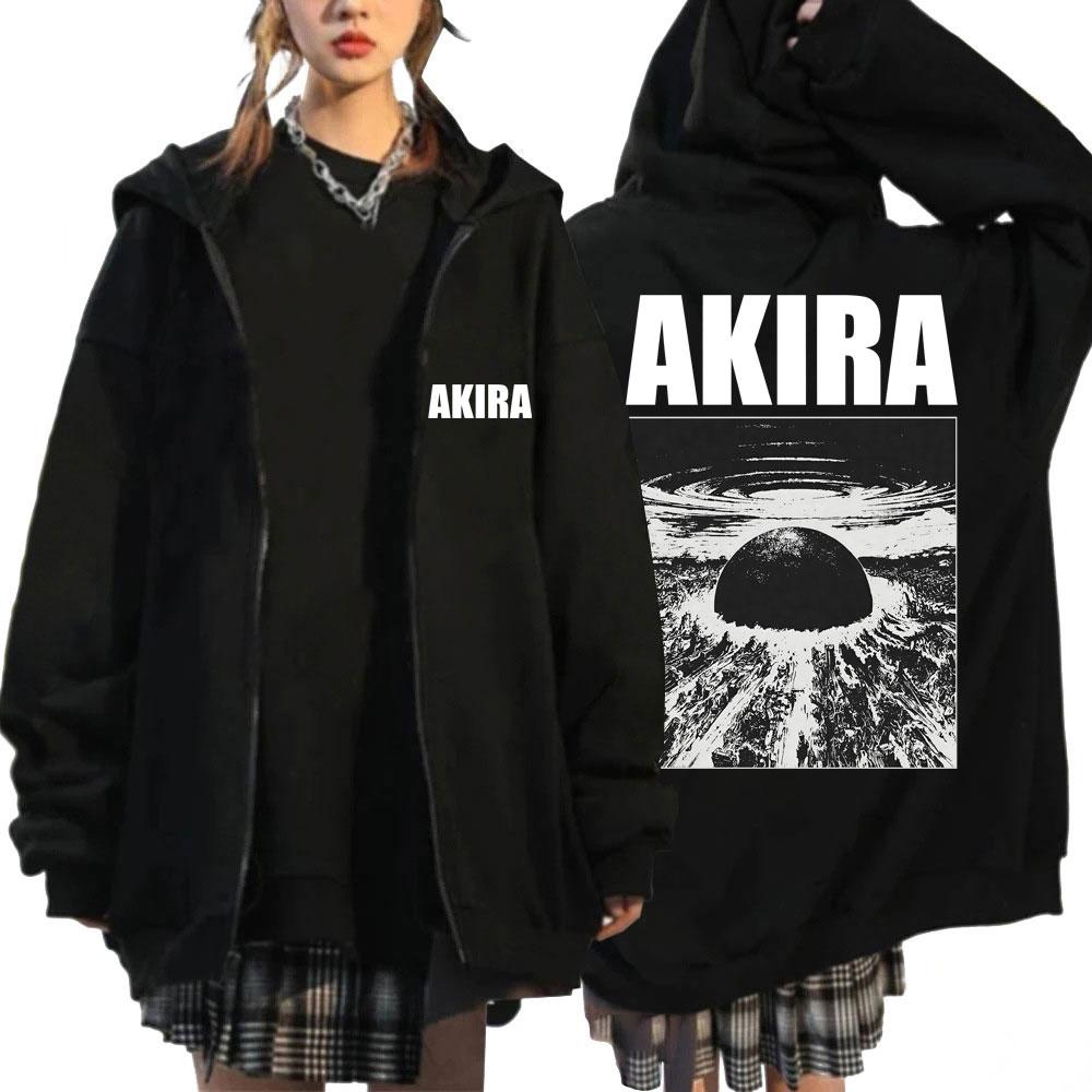 

Japanese Anime New Tokyo Akira Zipper Hoodies Movie Science Fiction Masataro Kaneda Tracksuit Men s Loose Fleece Popular S