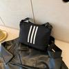 2025 Spring Fashion Trendy Sports Style Small Square Bag Women's New Sweet and Cool Spice Girl Style Texture Messenger Bag Shoulder Bag Women