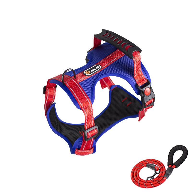 Pet Dog Harness for Medium Large Dogs Adjustable Reflective Vest Harnesses for Small Dogs Front Clip Harness Easy Control Handle