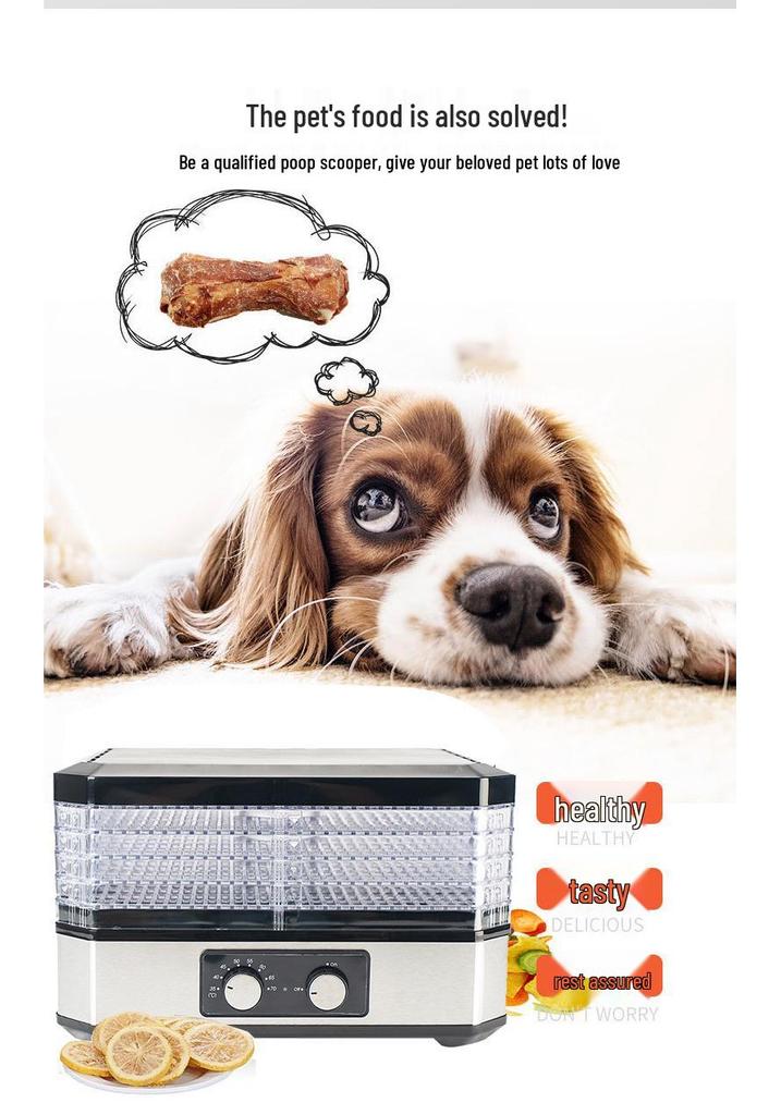 Cross-Border Compact Fruit, Vegetables & Pet Food Dehydrator