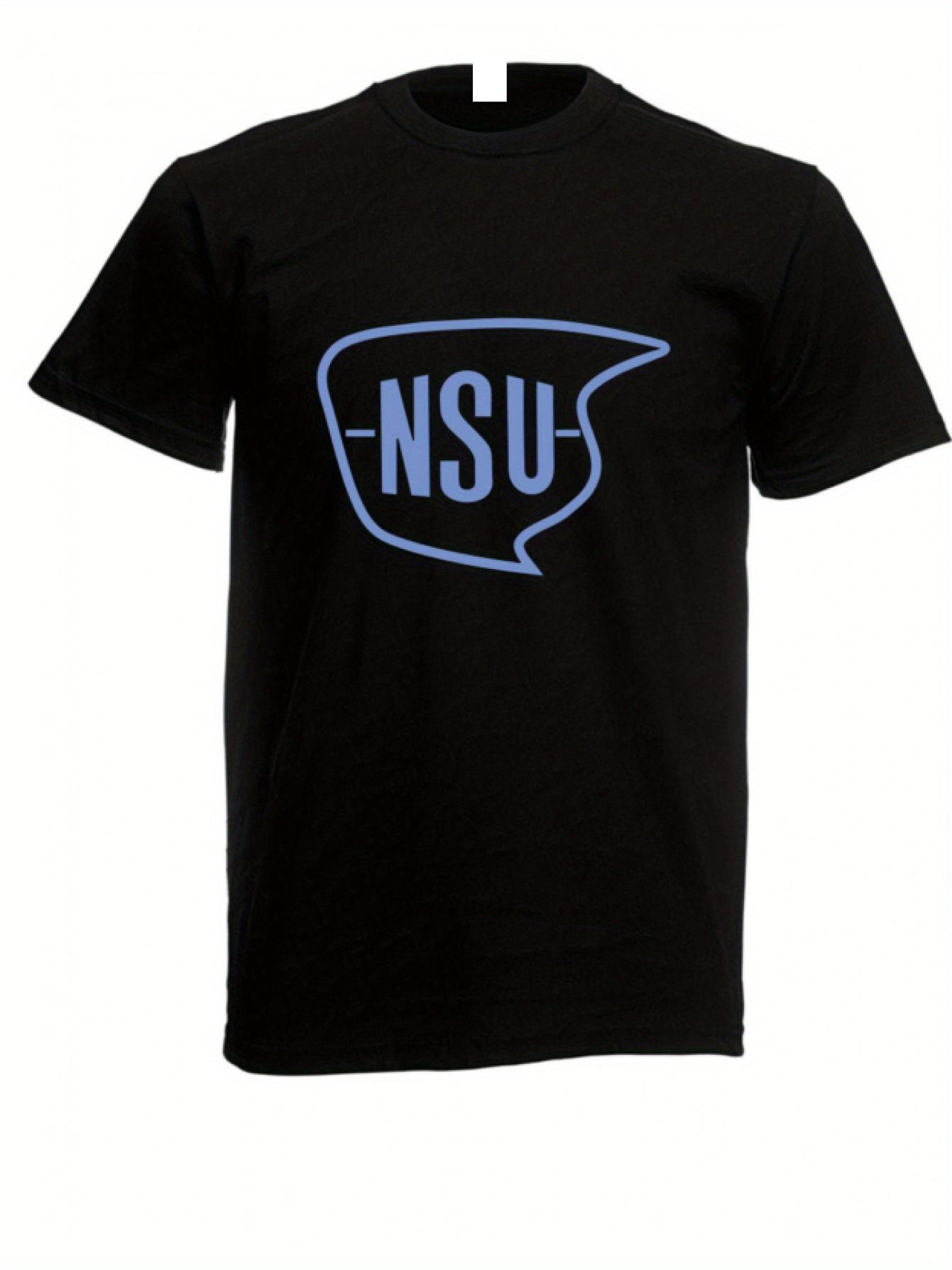

NSU Motor Works Logo Men s T-Shirt - Black with NSU Branding XXXXL