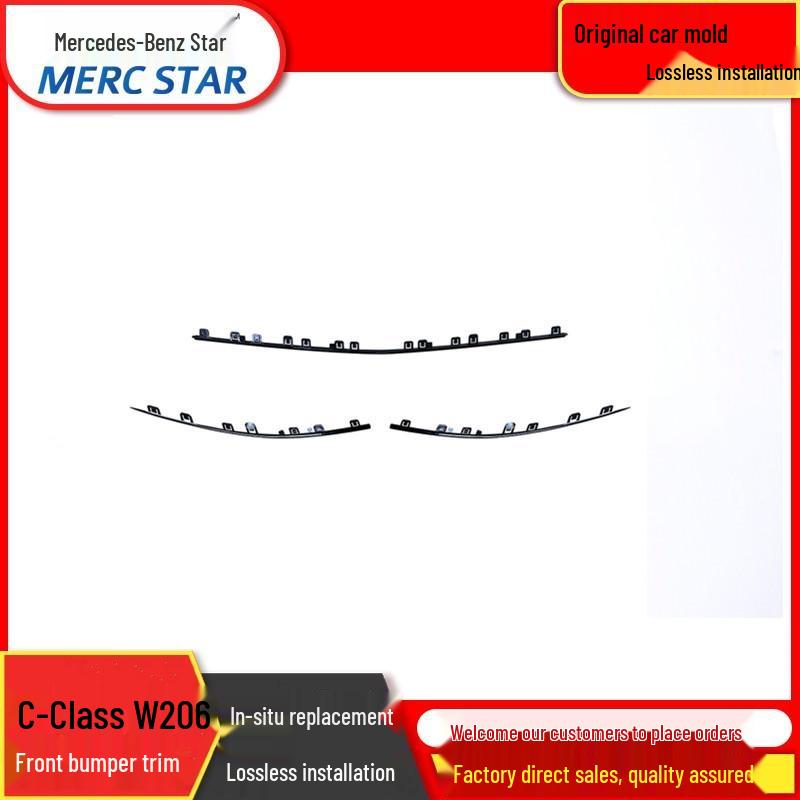 

Совместимая накладка переднего бампера для C-класса 206 22+: A2068854102, A2068855702, A2068854202 Black Left A2068854302