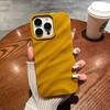 Luxury 3D Wavy Pattern Phone Case For iPhone 16 15 14 13 12 Pro Max Plus Solid Color Glossy Soft Silicone Case Phone Accessories