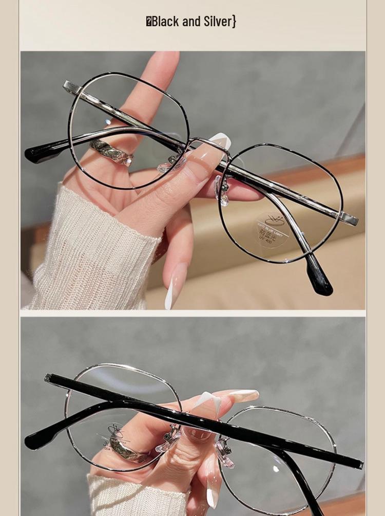 Schicke Retro-Brille mit Goldfaden und kleinem Rahmen für Damen - High-End-Stil, für Sehstärken geeignet