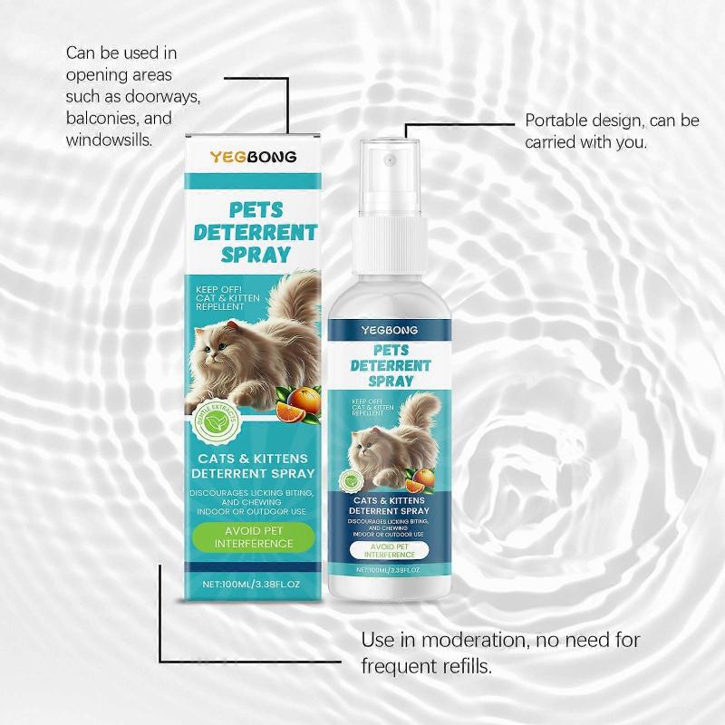 Cat Scratch Deterrent Spray 1-5X Concentrate Formula, Indoor Pet Repellent for Furniture, Sofa Protection & No-Scratch Zone Setup