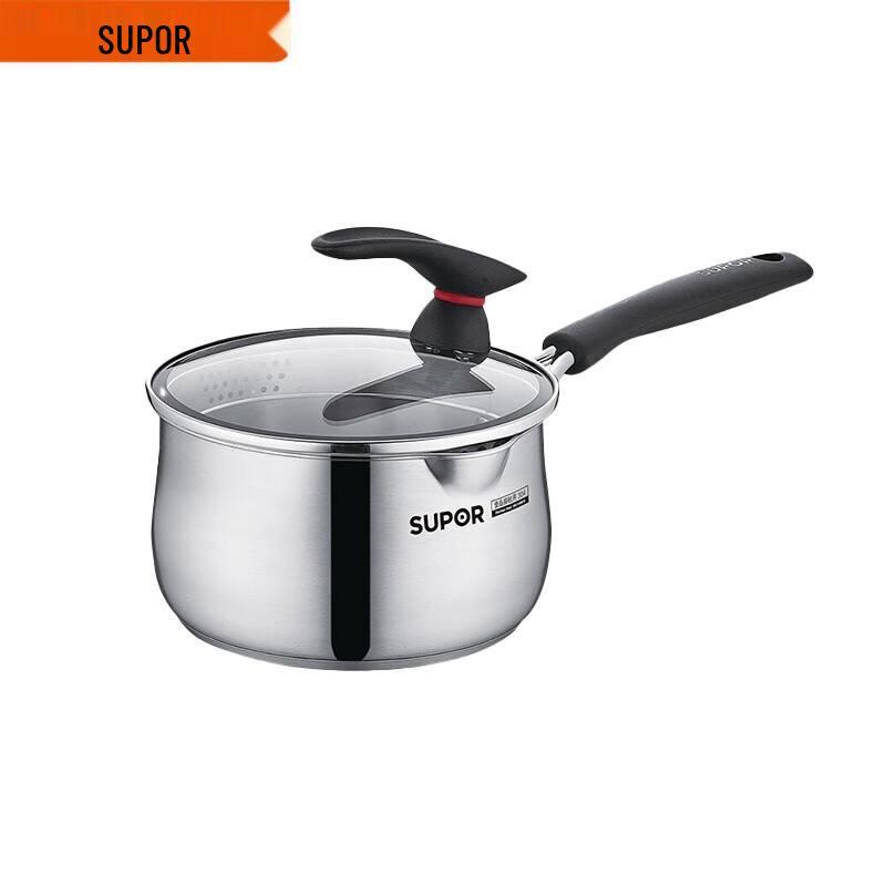 Supor Little Red Circle 18cm 304 Stainless Steel Soup Pot