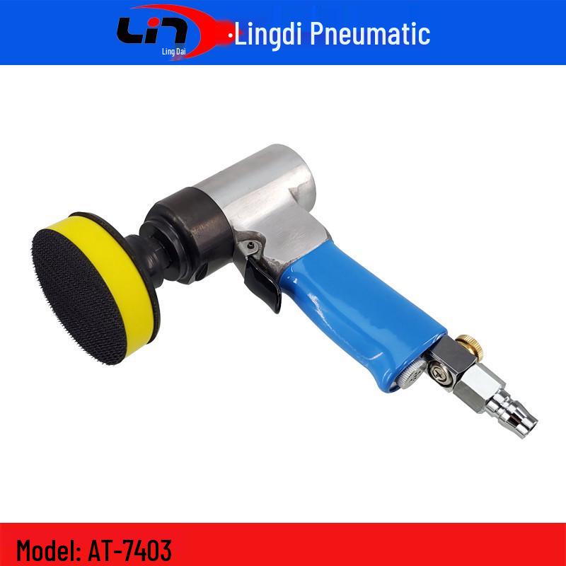 Taiwan Lingdi AT-7403 Handheld Pneumatic Polisher for Car Scratch Repair and Metal Paint Refinishing