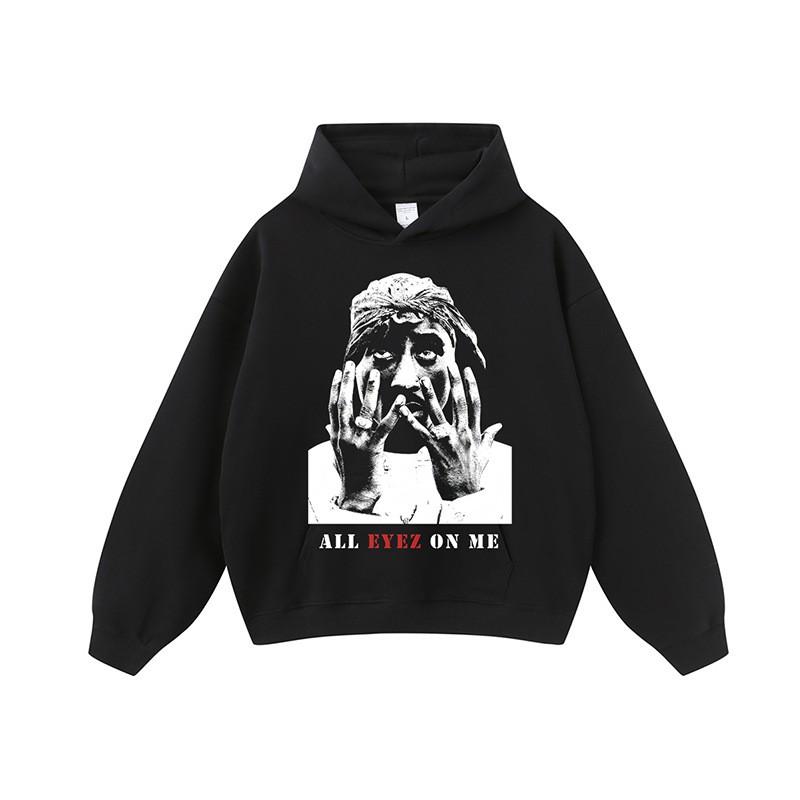 Mens Oversized Vintage Washed Cotton Hoodie With Graphic Print Drop Shoulder Long Sleeve Round Neck Loose Fit Streetwear