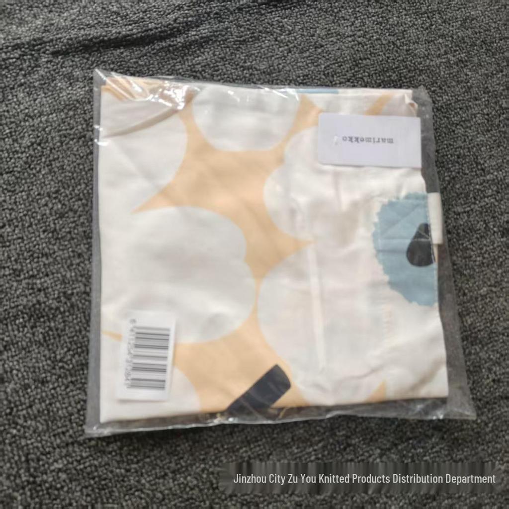 Eco-Friendly Finnish Floral Canvas Shoulder Bag: Minimalist, Large Capacity Tote for Women