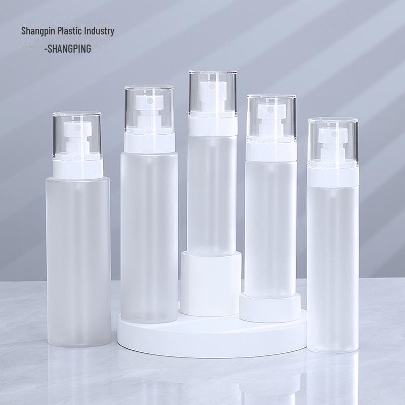 "100ml Frosted Gold-Plated Fine Mist PET Spray Bottle for Toner"