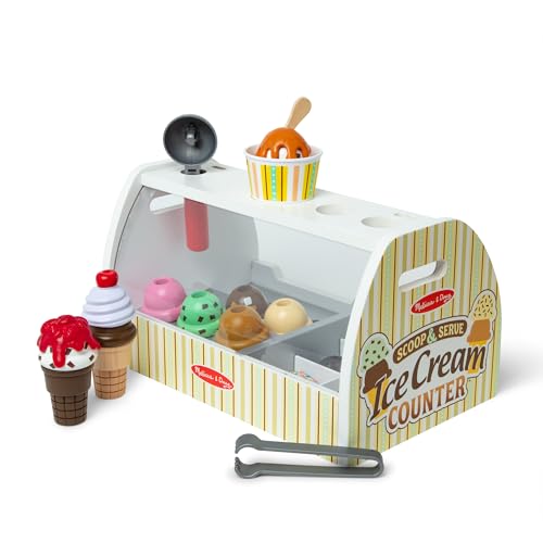 

Деревянная игрушка Melissa & Doug «Магазин мороженого» для ролевых игр, Оригинальный продукт 9286