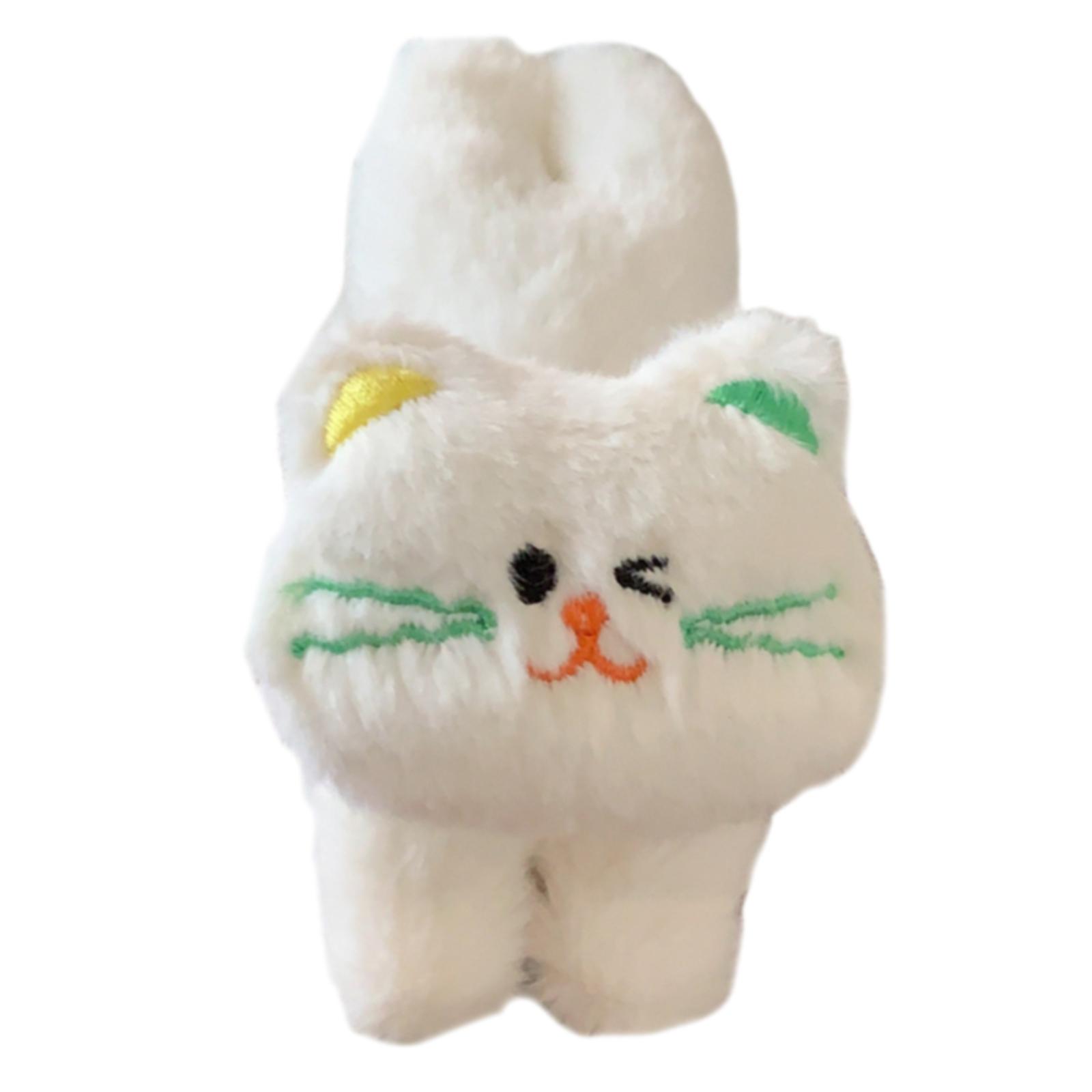 

Милая заколка для волос с кошачьими ушками для женщин и девочек, мягкая тканевая заколка для волос, шпилька, накладные волосы для повседневной носки и вечеринок белый