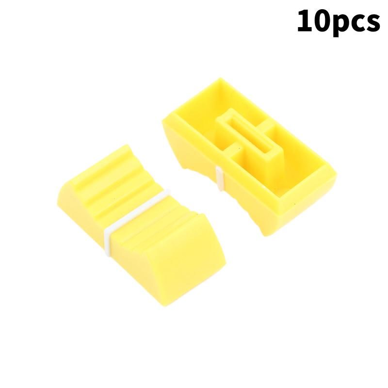 10 Stück 1x8 2x4mm Mixer Elektronische Tastatur Schiebepotentiometer Kunststoffkappe Fader-Kappe Knopf Druckknopf Buchse Druckkappe