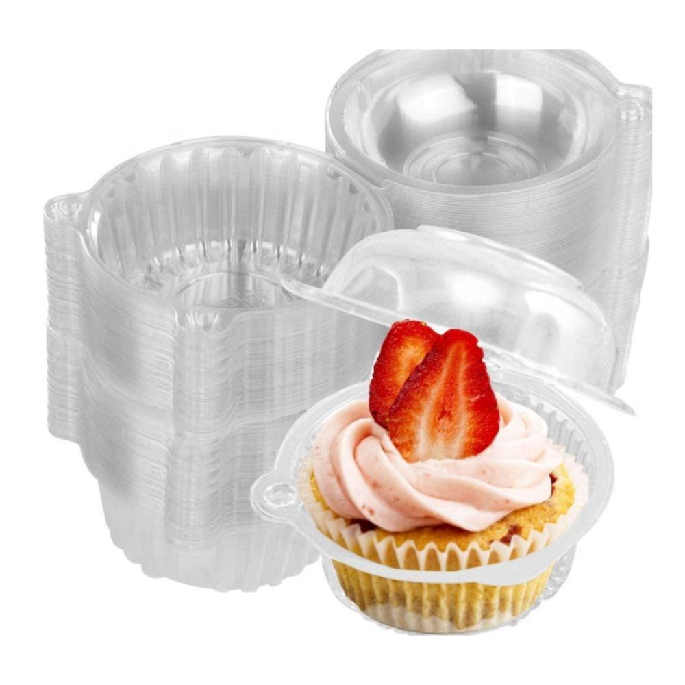 Oil-proof Transparent Dessert Boxes No Leakage Cat Head Cake Box for 100pcs Wedding