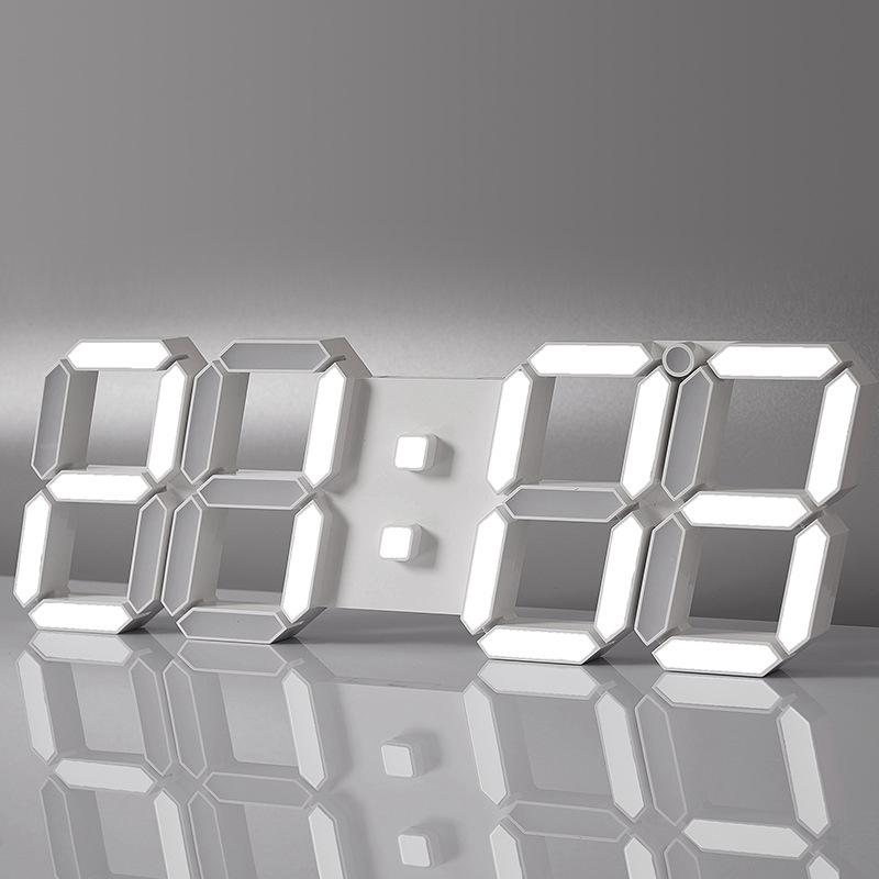 

3D светодиодные настенные часы настольные цифровые часы время/дата/температура светодиодные электронные декоративные часы настольные украшения для дома